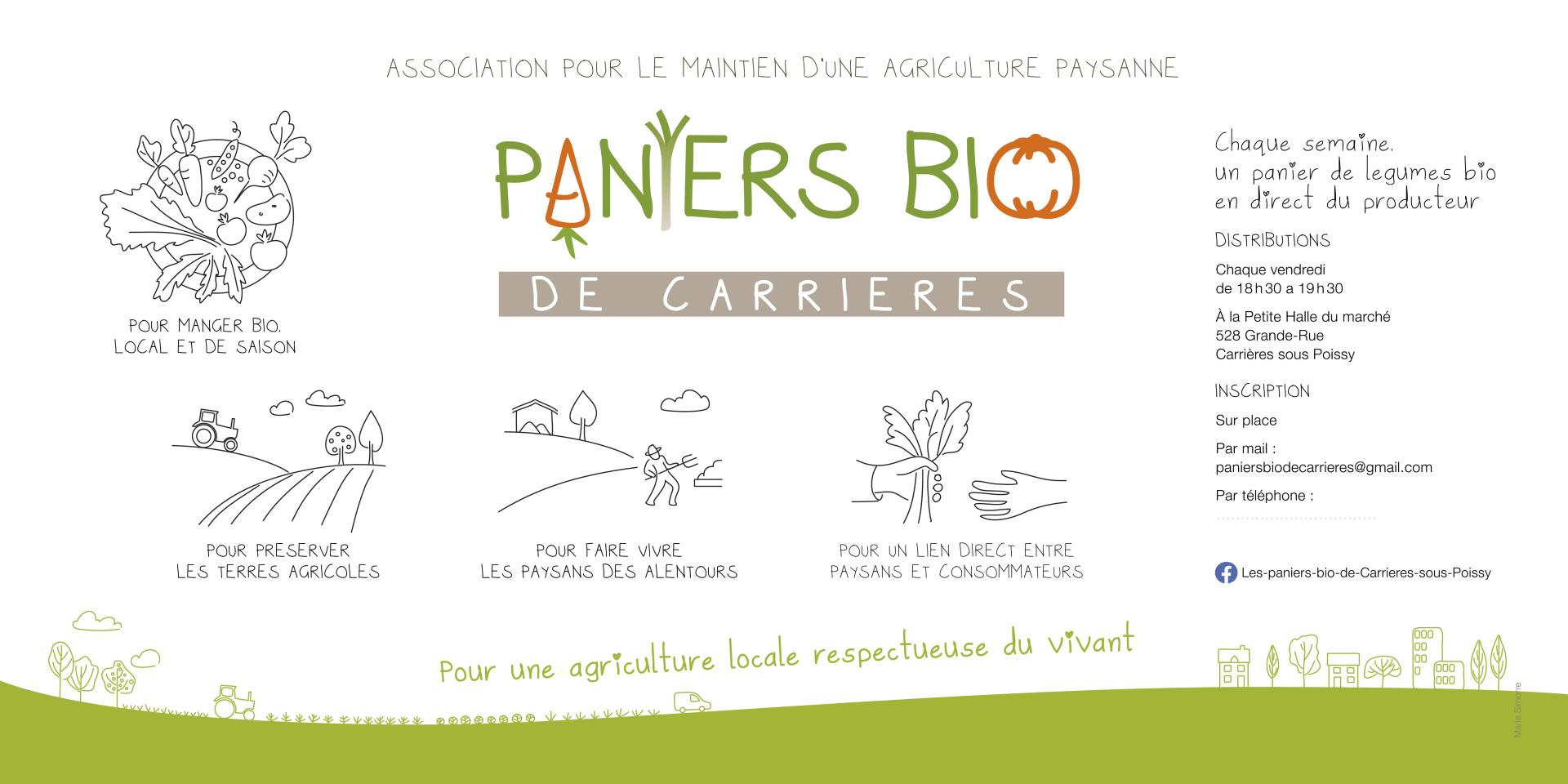 Paniers bio bache 2 x 1 m